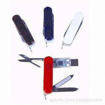 Multifunction USB Flash Drive with 512MB to 32GB Memory Capacity, Supports 1.1/2.0 Interfaces